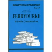 Lektury szkoła podstawowa - Biblios Ferdydurke Witolda Gombrowicza - zeszyt 11 - Teodor Farent - miniaturka - grafika 1