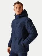 Odzież trekkingowa męska - Regatta Kurtka przeciwdeszczowa Ronin II RMP383 Granatowy Regular Fit - miniaturka - grafika 1