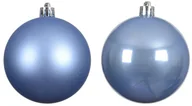 Bombki - Bombki choinkowe błękitne zestaw 6 sztuk 8 cm nietłukące plastikowe - miniaturka - grafika 1