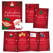 Ozdoby bożonarodzeniowe - KALENDARZ ADWENTOWY RODZINNY ŚWIĄTECZNY DLA DZIECI ZADANIA GRA 24 KARTY - miniaturka - grafika 1