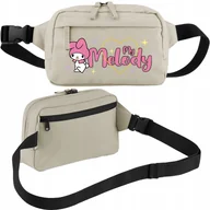 Nerki - NERKA SASZETKA BIODROWA BEŻOWA MY MELODY SPORTOWA NA PREZENT SANRIO WZORY - miniaturka - grafika 1