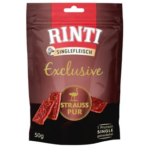 RINTI Singlefleisch Exclusive Snack, 50 g - Struś, 3 x 50 g - Przysmaki dla psów - miniaturka - grafika 2