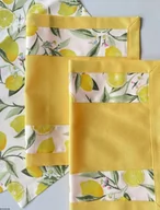 Obrusy i serwetki - Podkładka 2 szt. pod talerze lub na stół żółtego koloru - miniaturka - grafika 1