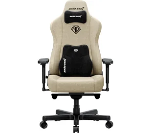 Anda Seat Kaiser 3E XL Gamingowy do 150kg Tkanina Beżowy - Fotele gamingowe - miniaturka - grafika 1