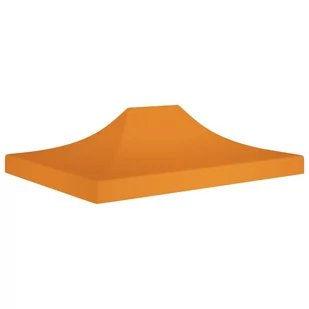 vidaXL Dach do namiotu imprezowego, 4 x 3 m, pomarańczowy, 270 g/m - Pawilony ogrodowe - miniaturka - grafika 1