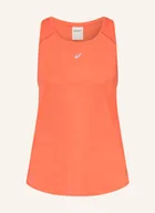 Koszulki i topy damskie - Asics Top Do Biegania Road orange - miniaturka - grafika 1