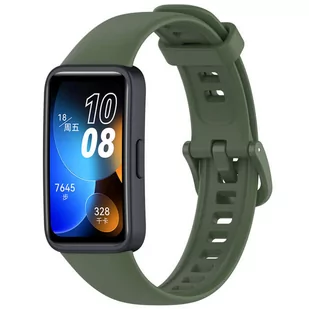 opaska pasek bransoleta SMOOTHBAND Huawei BAND 8 zielona - Akcesoria do smartwatchy - miniaturka - grafika 1