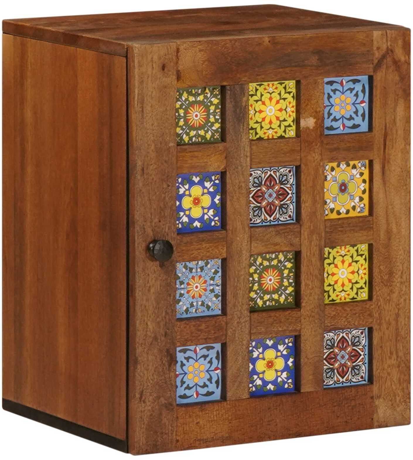 vidaXL Wisząca Szafka Łazienkowa orzech włoski 38 x 33,5 x 48 cm