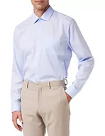 Koszule męskie - Seidensticker Męska koszula biznesowa – niewymagająca prasowania koszula o prostym kroju – Regular Fit – długi rękaw – kołnierz typu kent – kieszeń na piersi – 100% bawełna - miniaturka - grafika 1