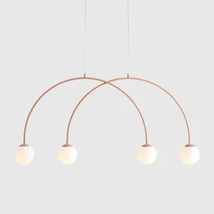 Una Coral S lampa wisząca 4xE14 - Lampy sufitowe - miniaturka - grafika 1