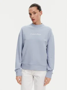 Calvin Klein Bluza Hero Logo K20K205450 Błękitny Regular Fit - Bluzy damskie - miniaturka - grafika 1