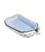 Kokony niemowlęce - Kokon niemowlęcy dwustronny błękitny w misie - miniaturka - grafika 1