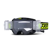 Gogle i okulary motocyklowe - Gogle Cross FXR Maverick Prime Roll-Off Czarny/Hi-Vis - miniaturka - grafika 1