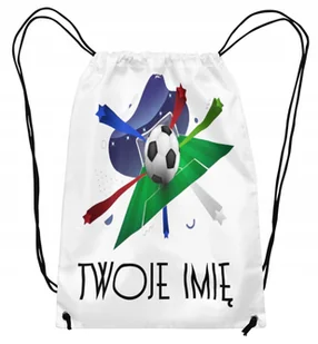 Worek Workoplecak Na Buty W-f Piłka Nożna Z Dowolnym Imieniem Tekstem - Plecaki worki - miniaturka - grafika 1