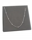 Naszyjniki - Naszyjnik srebrny choker kuleczki z kulkami 40 cm - miniaturka - grafika 1