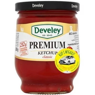 Develey Vivio Ketchup PREMIUM klasyczny w słoiku 300g - Ketchup - miniaturka - grafika 1