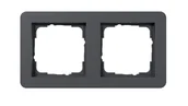 Klawisze i ramki - Gira Ramka podwójna E1 - antracyt - miniaturka - grafika 1