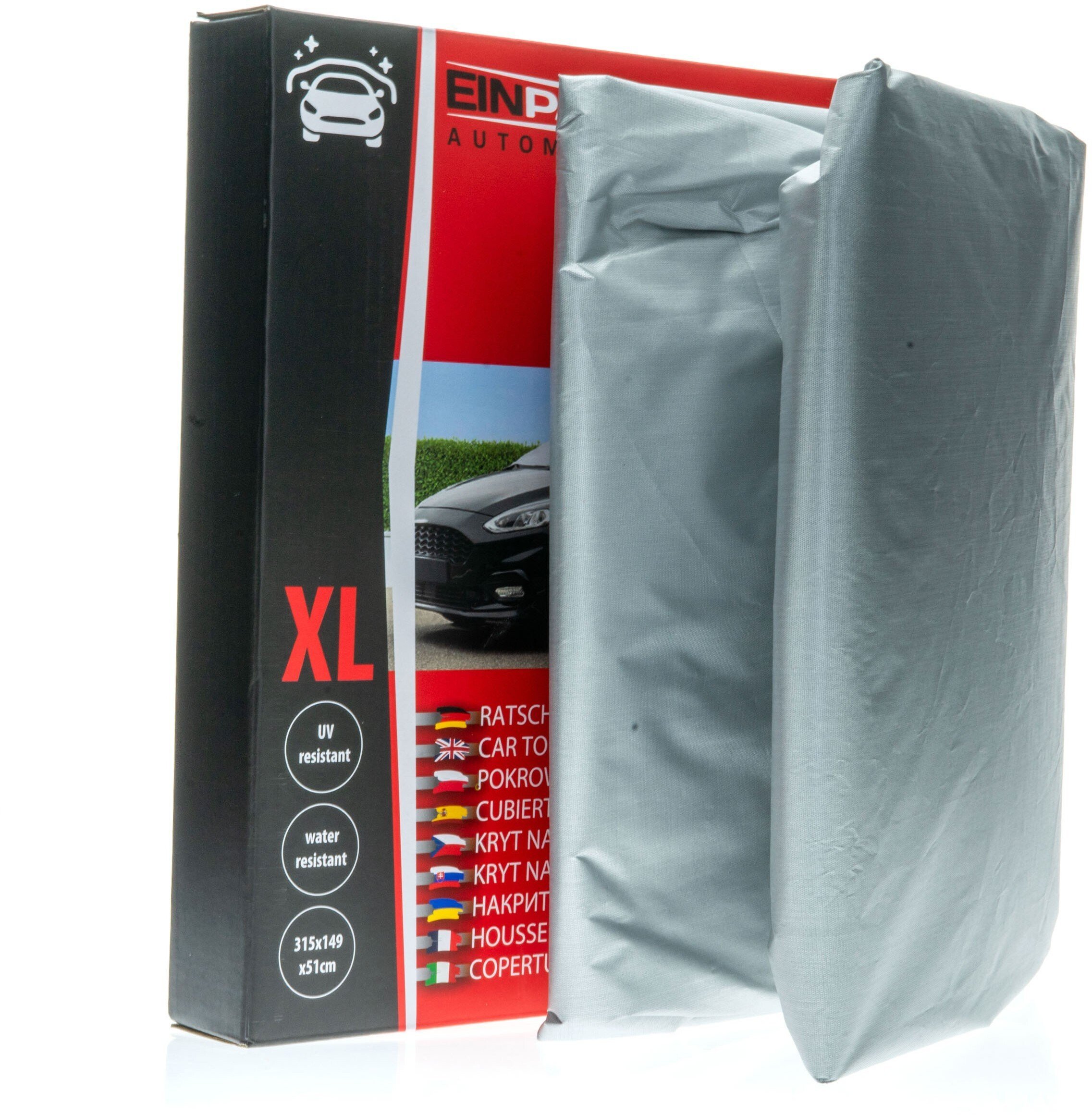 Einparts Automotive EINPARTS POKROWIEC OCHRONNY NA DACH SAMOCHODU POLIESTER 170T ROZMIAR XL
