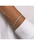 Bransoletki - DI GIORGIO Srebrna bransoletka z cyrkoniami - miniaturka - grafika 1