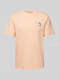 T-shirt o luźnym kroju z nadrukiem z logo - Koszulki męskie - miniaturka - grafika 1