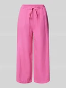 Spodnie damskie - Spodnie materiałowe z fakturowanym wzorem model ‘THYRA’ - miniaturka - grafika 1