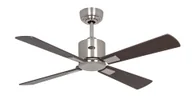 Wentylatory sufitowe - Energooszczędny wentylator sufitowy z pilotem Eco Neo III 103 cm chrom szczotkowany Łopatki z drewna orzechowego / wiśniowego - miniaturka - grafika 1