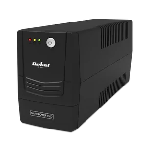 Zasilacz awaryjny komputerowy UPS REBEL model Nanopower 1000 ( offline, 1000VA / 600W , 230 V , 50Hz ) - Zasilacze awaryjne UPS - miniaturka - grafika 1