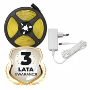 Taśma LED COB 320/m 6500K IP20 Eko-Light, 3 m, z zasilaczem