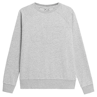 4F Damska bluza, Cold Light Grey Melange, M - Bluzy damskie - miniaturka - grafika 1