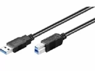 Kabel USB MicroConnect USB3.0 A-B 5m M-M Black USB3.0AB5B - Kable USB - miniaturka - grafika 1