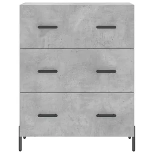 Witrynka, szarość betonu 69,5x34x180 cm materiał drewnopochodny Lumarko! - Witryny - miniaturka - grafika 9