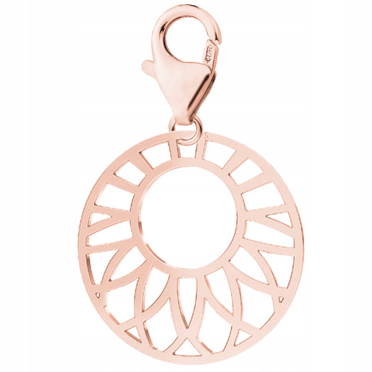 Zawieszka Pozłacana Rozeta Ażurowa Wzór Ażur Rozetka Ażurowy SREBRO 925