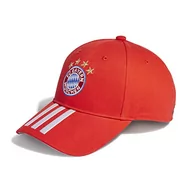 Czapki damskie - adidas Unisex FC Bayern Monachium czapka baseballowa, czerwono-biała, rozmiar uniwersalny UE - miniaturka - grafika 1