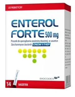 Enterol forte 500 mg x 14 sasz - Układ pokarmowy - miniaturka - grafika 1