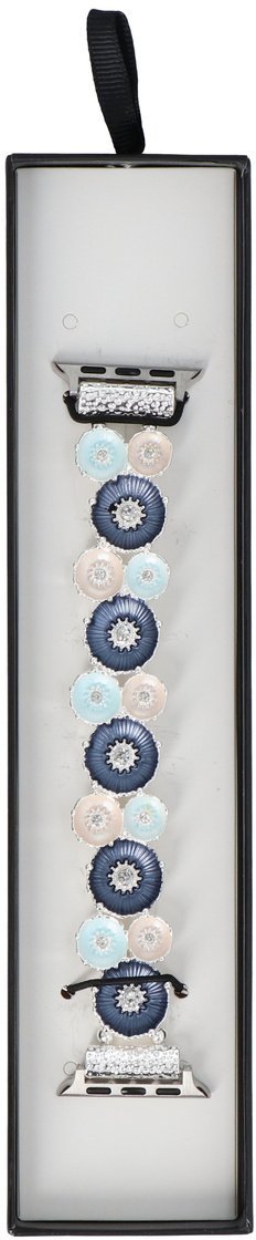 GlacierX Nowa bransoleta do smartwatcha GlacierX Gleam Anemone Stretch Bracelet Ice Blue do Apple Watch 38/40/41mm Niebieska