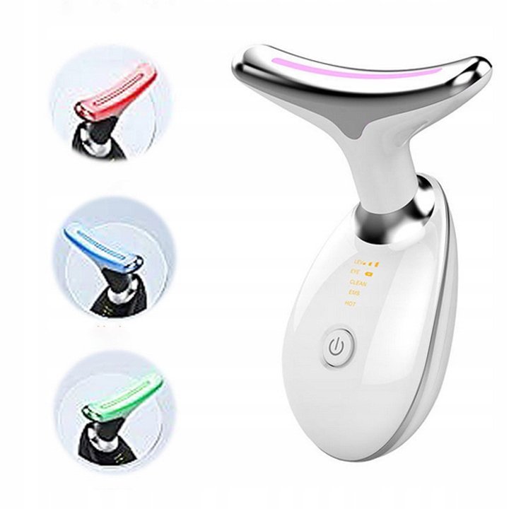 MASAŻER SONICZNY DO UJĘDRNIANIA TWARZY I SZYJI ULTRADŹWIĘKOWY SZEŚĆ TRYBÓW