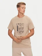 Koszulki męskie - New Balance T-Shirt Sport Essentials Graphic MT43902DRW Beżowy Regular Fit - miniaturka - grafika 1