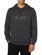 Bluzy męskie - PUMA Męska bluza z kapturem Teamgoal Big Logo, ciemnoszary, wrzos, L - miniaturka - grafika 1