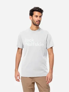 Koszulka męska Jack Wolfskin Essential Logo T M 1809591-5000 XL Biała (4064993863109) - Koszulki męskie - miniaturka - grafika 1