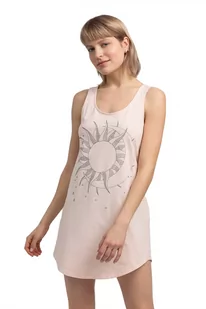 LA050 Bawełniana koszulka nocna - brzoskwiniowa - Bielizna nocna LA050 Bawełniana koszulka nocna - brzoskwiniowa - Bielizna nocna - miniaturka - grafika 1