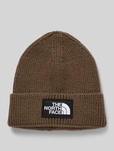 Czapka beanie z imitacji dzianiny z naszywką z logo model ‘Box’ - Czapki męskie - miniaturka - grafika 1