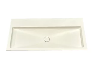 Umywalka wpuszczana w blat, prostokątna, biała, 101 x 52 cm - Umywalki Umywalka wpuszczana w blat, prostokątna, biała, 101 x 52 cm - Umywalki - miniaturka - grafika 1