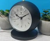 Zegary - Perfect Budzik BB09011 czarny 9 cm podświetlenie cichy chód - miniaturka - grafika 1