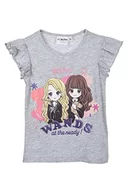 Koszulki dla dziewczynek - Warner Bros. Koszulka dziewczęca z krótkim rękawem, Szary, 4 lat - miniaturka - grafika 1