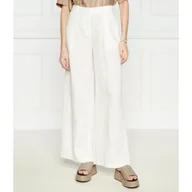 Spodnie damskie - MAX&Co. Lniane spodnie CAYENNE | flare fit - miniaturka - grafika 1