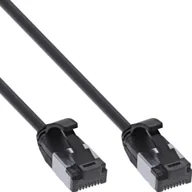 Patchcordy - InLine InLine® Patch cable slim, U/FTP, Cat.8.1, TPE halogen-free, black 1m - miniaturka - grafika 1