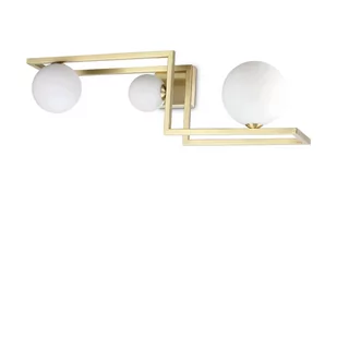 Plafon ANGOLO PL3 OTTONE 284330 - Ideal Lux - Lampy sufitowe - miniaturka - grafika 1