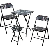 Meble turystyczne - Meble campingowe PATIO 47649 Flower Czarny - miniaturka - grafika 1