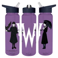 Bidony dla dzieci - Bidon na wodę Wednesday Plastikowa butelka z rurką 700 ml dla dzieci - miniaturka - grafika 1