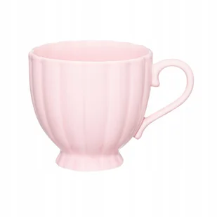 19912 Filiżanka porcelanowa Curly 250 ml różowa AMBITION - Filiżanki - miniaturka - grafika 1